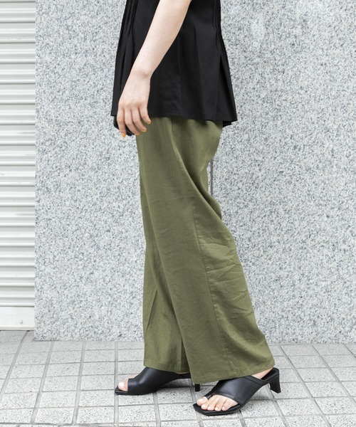 URBAN RESEARCH（アーバンリサーチ）の「リネンイージーパンツ（その他パンツ・レディース・チャコールグレー/ベージュ/カーキ・FREE）」の19枚目の写真