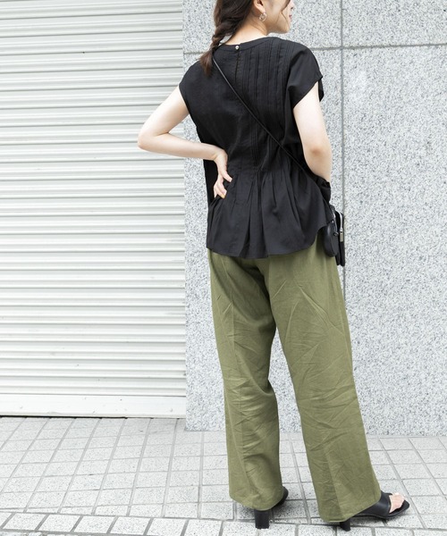 URBAN RESEARCH（アーバンリサーチ）の「リネンイージーパンツ（その他パンツ・レディース・チャコールグレー/ベージュ/カーキ・FREE）」の20枚目の写真