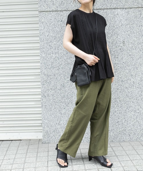 URBAN RESEARCH（アーバンリサーチ）の「リネンイージーパンツ（その他パンツ・レディース・チャコールグレー/ベージュ/カーキ・FREE）」の21枚目の写真