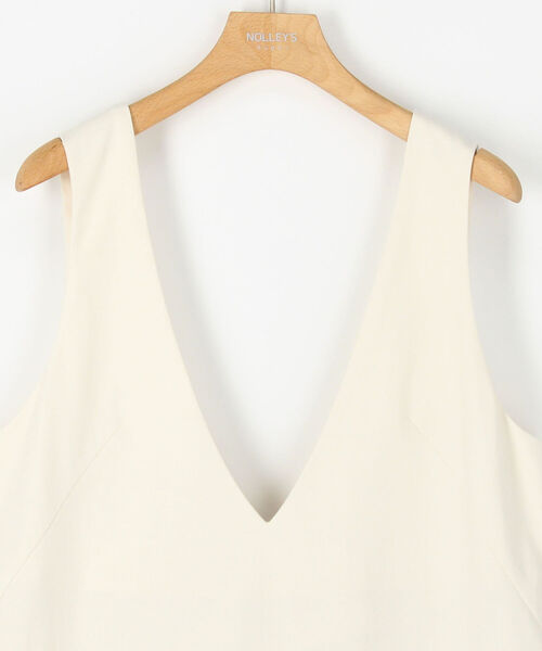 NOLLEY’S Sophi（ノーリーズソフィ）の「◇【WEB限定カラーあり】リネン混ジャンパースカート（ワンピース・レディース・ベージュ/オリーブ/キナリ・2/1）」の6枚目の写真