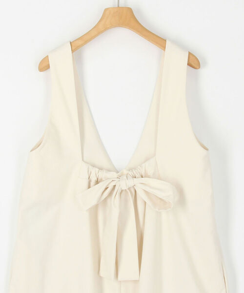 NOLLEY’S Sophi（ノーリーズソフィ）の「◇【WEB限定カラーあり】リネン混ジャンパースカート（ワンピース・レディース・ベージュ/オリーブ/キナリ・2/1）」の7枚目の写真