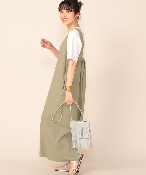 NOLLEY’S Sophi（ノーリーズソフィ）の「◇【WEB限定カラーあり】リネン混ジャンパースカート（ワンピース・レディース・ベージュ/オリーブ/キナリ・2/1）」の22枚目の写真