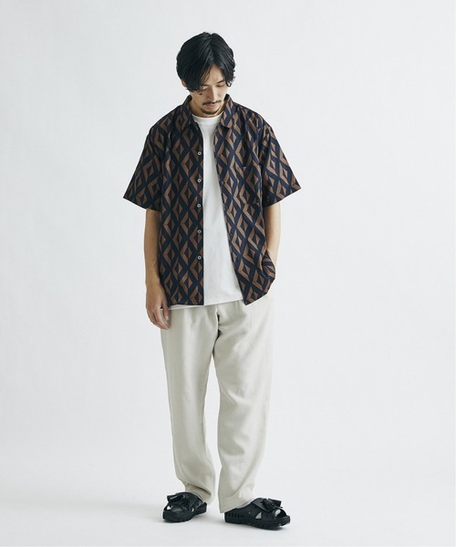 JOURNAL STANDARD ファットシルエットシャツ 花柄 CLEL】Loose Draped Floral Pattern Shirt/ルーズドレープ花柄