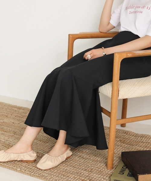 Bab（バブ）の「【WEB限定】アシメ切替マーメイドスカート（スカート・レディース・ブラック/ベージュ/ブラウン・38）」の12枚目の写真