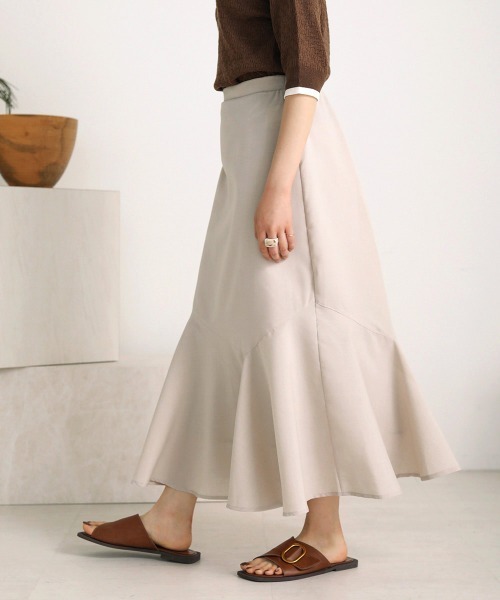 Bab（バブ）の「【WEB限定】アシメ切替マーメイドスカート（スカート・レディース・ブラック/ベージュ/ブラウン・38）」の14枚目の写真