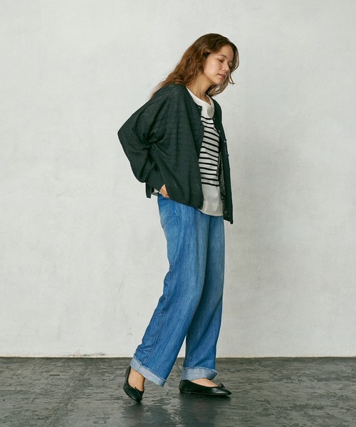 リネンデニムのもんぺ インディゴキナリ リネンデニムのもんぺ