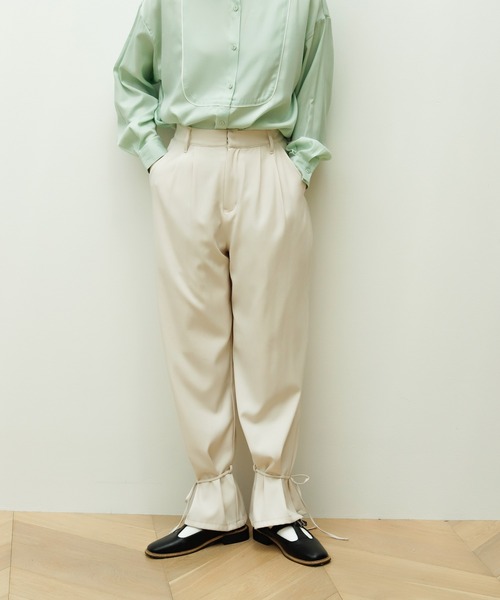 Birthday room(バースデイルーム)の「裾リボン2WAYパンツ(その他パンツ・レディース・ブラック/カーキ/オレンジ/ナチュラル・FREE)」の3枚目の写真