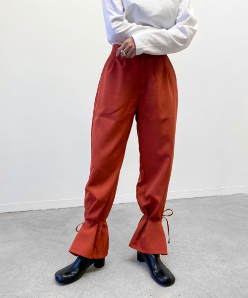 Birthday room(バースデイルーム)の「裾リボン2WAYパンツ(その他パンツ・レディース・ブラック/カーキ/オレンジ/ナチュラル・FREE)」の19枚目の写真