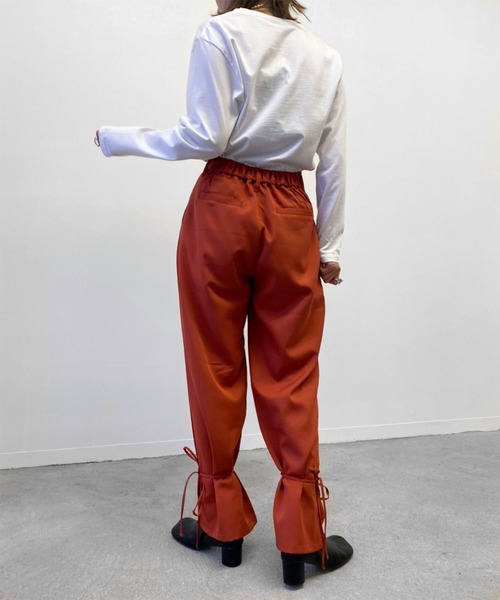 Birthday room(バースデイルーム)の「裾リボン2WAYパンツ(その他パンツ・レディース・ブラック/カーキ/オレンジ/ナチュラル・FREE)」の21枚目の写真