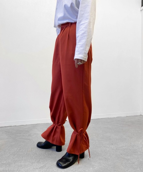 Birthday room(バースデイルーム)の「裾リボン2WAYパンツ(その他パンツ・レディース・ブラック/カーキ/オレンジ/ナチュラル・FREE)」の20枚目の写真