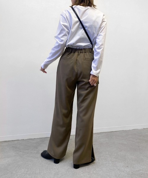 Birthday room(バースデイルーム)の「裾リボン2WAYパンツ(その他パンツ・レディース・ブラック/カーキ/オレンジ/ナチュラル・FREE)」の9枚目の写真