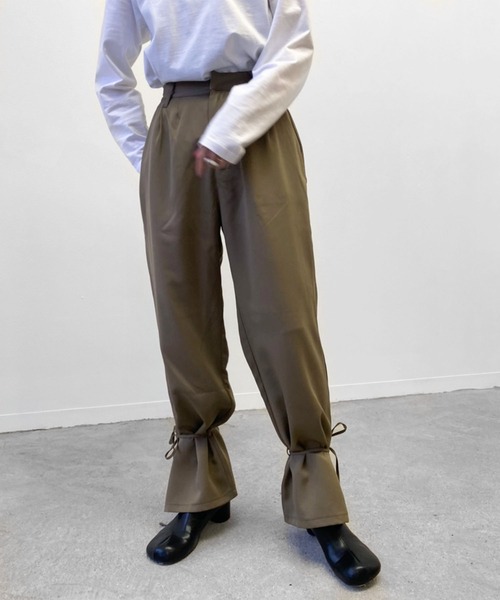 Birthday room(バースデイルーム)の「裾リボン2WAYパンツ(その他パンツ・レディース・ブラック/カーキ/オレンジ/ナチュラル・FREE)」の13枚目の写真