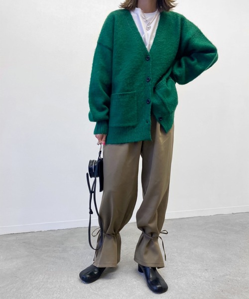 Birthday room(バースデイルーム)の「裾リボン2WAYパンツ(その他パンツ・レディース・ブラック/カーキ/オレンジ/ナチュラル・FREE)」の7枚目の写真