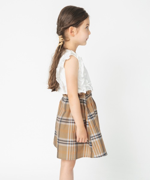 BRANSHES(ブランシェス)の「【プチプラ】チェック柄スカート(スカート・キッズ・グリーン/ベージュ・S/L/M/XL)」の14枚目の写真
