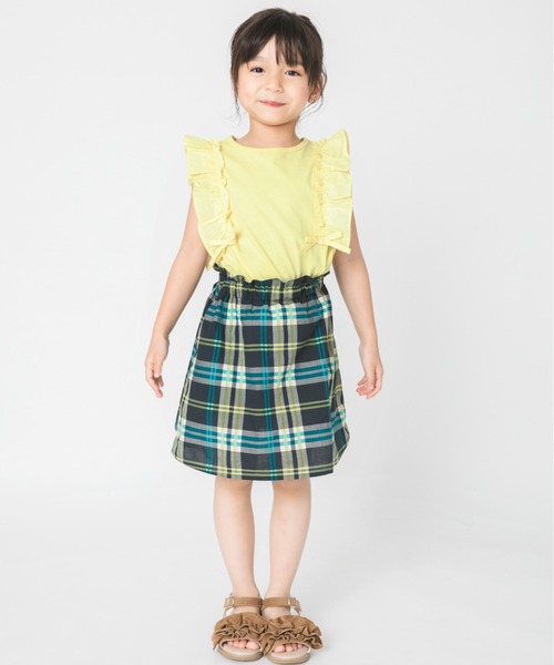 BRANSHES(ブランシェス)の「【プチプラ】チェック柄スカート(スカート・キッズ・グリーン/ベージュ・S/L/M/XL)」の11枚目の写真
