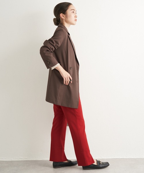 LAVEANGE（ラビアンジェ）の「ダブルブレストテーラードジャケット（テーラードジャケット・レディース・ブラック/ネイビー/ブラウン/オレンジ/ベージュ・LL/3L/4L/M/L）」の6枚目の写真