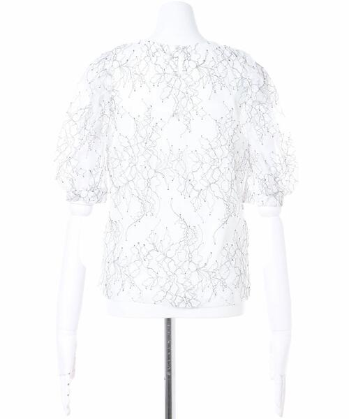 INGNI（イング）の「配色レースパワショルキャミセット（Tシャツ/カットソー・レディース・ブラック/パープル/オフホワイト・M）」の6枚目の写真