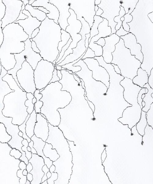 INGNI（イング）の「配色レースパワショルキャミセット（Tシャツ/カットソー・レディース・ブラック/パープル/オフホワイト・M）」の7枚目の写真