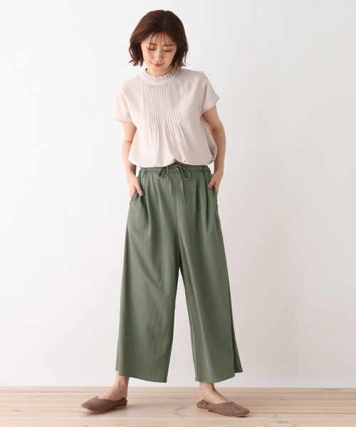 DRESKIP(ドレスキップ)の「◆ひんやりイージーパンツ(その他パンツ・レディース・ブラック/カーキ/マスタード・04/03/02)」の8枚目の写真