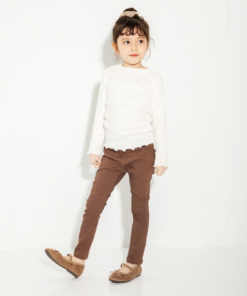 BRANSHES（ブランシェス）の「シンプルリブTシャツ（Tシャツ/カットソー・キッズ・ライトグレー/ブラック/アイボリー・90cm/100cm/150cm/140cm/130cm/110cm/120cm）」の11枚目の写真