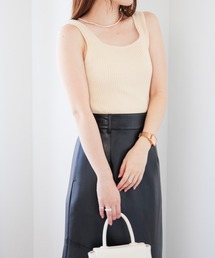 Heather | 2WAYニットリブタンクトップ　218794(タンクトップ)