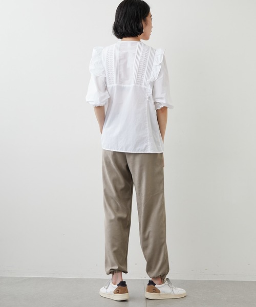 Whim Gazette（ウィムガゼット）の「【THE PAUSE】ピンタックブラウス（シャツ/ブラウス・レディース・ホワイト/ブラック/カーキ・FREE）」の12枚目の写真