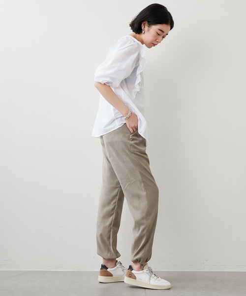 Whim Gazette（ウィムガゼット）の「【THE PAUSE】ピンタックブラウス（シャツ/ブラウス・レディース・ホワイト/ブラック/カーキ・FREE）」の6枚目の写真