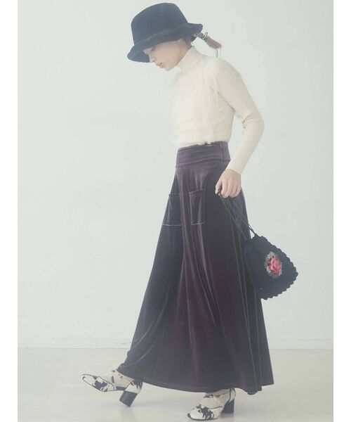 merry jenny（メリージェニー）の「gardenクロシェポシェット（ハンドバッグ・レディース・アイボリー/ブラック・FREE）」の3枚目の写真