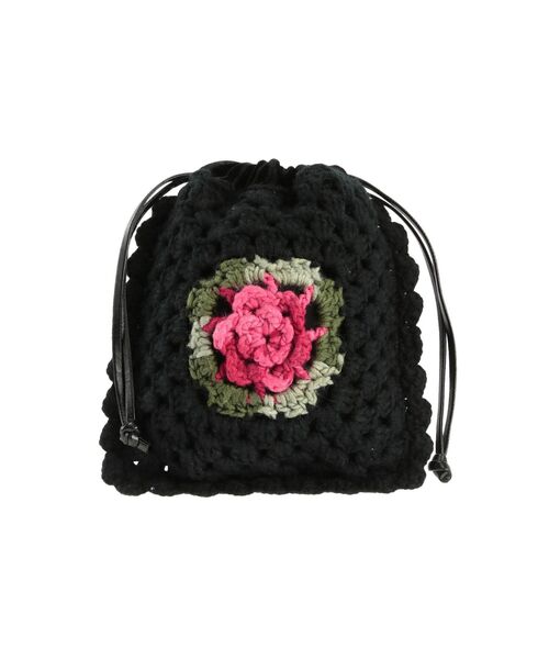 merry jenny（メリージェニー）の「gardenクロシェポシェット（ハンドバッグ・レディース・アイボリー/ブラック・FREE）」の11枚目の写真