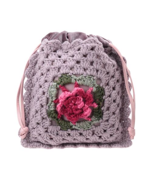 merry jenny（メリージェニー）の「gardenクロシェポシェット（ハンドバッグ・レディース・アイボリー/ブラック・FREE）」の15枚目の写真