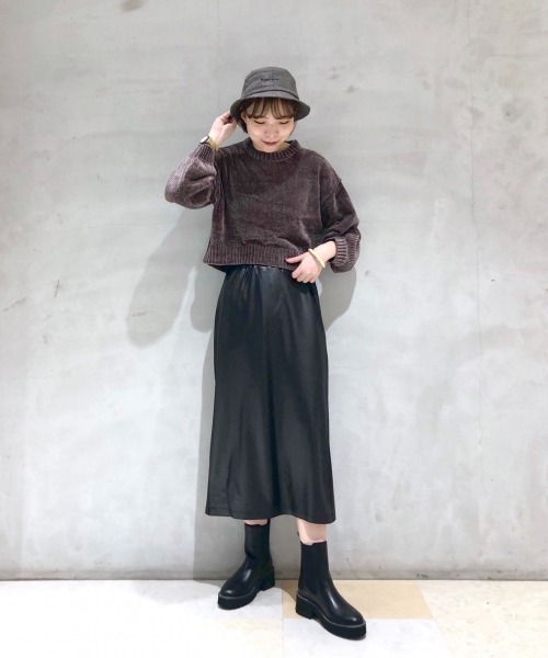 RAGEBLUE（レイジブルー）の「レザーライクIラインスカート/214778（スカート・レディース・ブラック・FREE）」の15枚目の写真