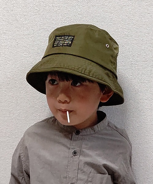 GRIN BUDDY（グリンバディ）の「【GRIN BUDDY/グリンバディ】【キッズ】MA-1ハット/Kids MA-1 Hat（ハット・キッズ・カーキ/ブラック・54）」の2枚目の写真