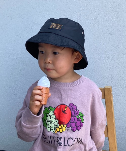 GRIN BUDDY（グリンバディ）の「【GRIN BUDDY/グリンバディ】【キッズ】MA-1ハット/Kids MA-1 Hat（ハット・キッズ・カーキ/ブラック・54）」の7枚目の写真