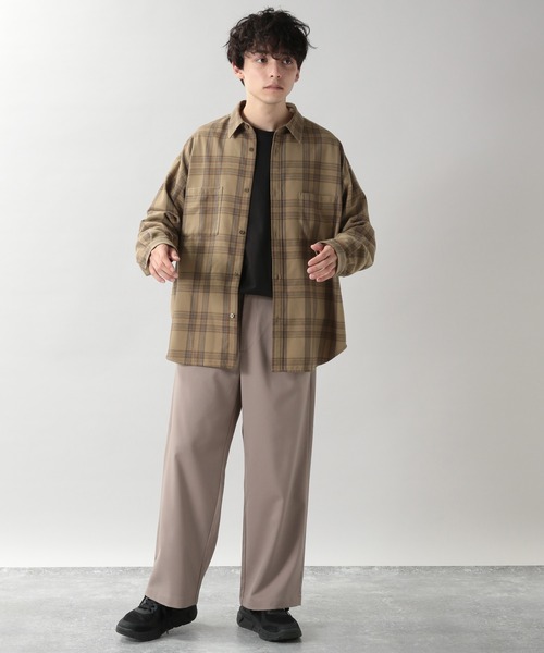 RAGEBLUE（レイジブルー）の「＜セットアップ着用可能＞ネルチェックシャツ/203105（シャツ/ブラウス・メンズ・ホワイト/グレー/ブラウン/ベージュ/パープル/グリーン系その他/その他28・SMALL/MEDIUM/LARGE）」の16枚目の写真