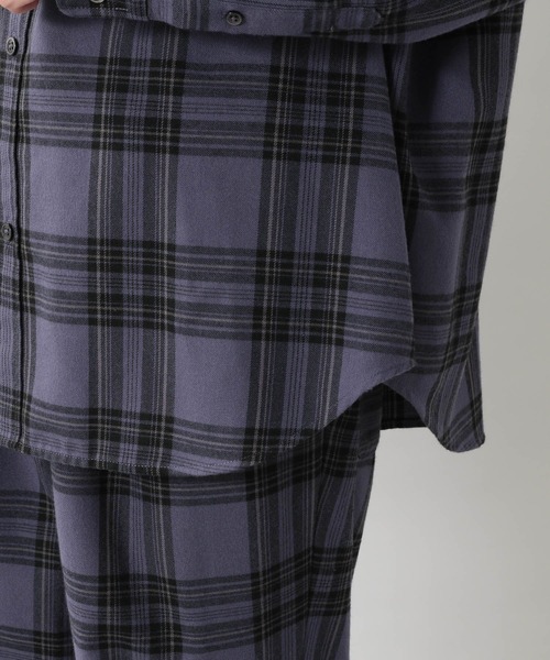 RAGEBLUE（レイジブルー）の「＜セットアップ着用可能＞ネルチェックシャツ/203105（シャツ/ブラウス・メンズ・ホワイト/グレー/ブラウン/ベージュ/パープル/グリーン系その他/その他28・SMALL/MEDIUM/LARGE）」の21枚目の写真