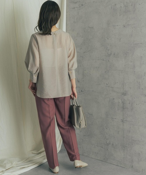 URBAN RESEARCH ROSSO（アーバンリサーチロッソ）の「カラーセンタープレスパンツ（その他パンツ・レディース・チャコールグレー/グリーン系その他/ピンク系その他・38/36）」の7枚目の写真