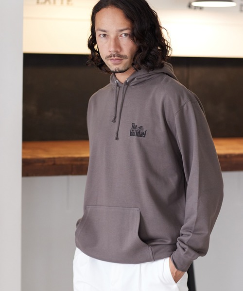 CAMBIO(カンビオ)の「mpa2683-プリントパーカー_The holiday(パーカー・メンズ・ホワイト/チャコール/ミックスグレー・S/L/M/XL)」の12枚目の写真
