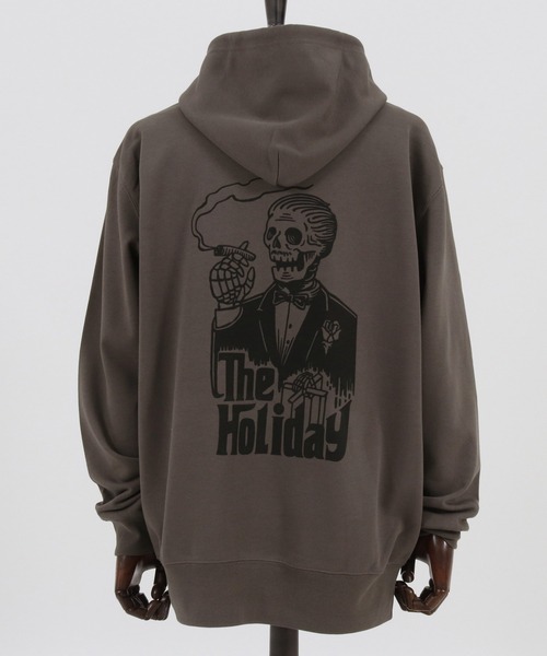CAMBIO(カンビオ)の「mpa2683-プリントパーカー_The holiday(パーカー・メンズ・ホワイト/チャコール/ミックスグレー・S/L/M/XL)」の22枚目の写真
