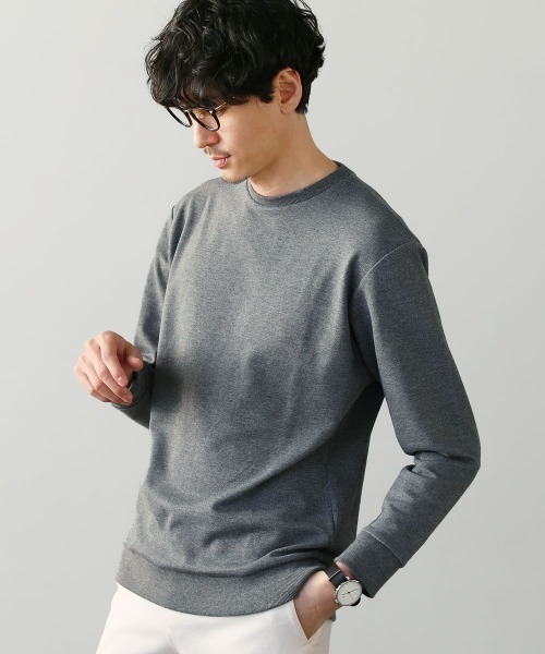 LIL VENDARS(リルヴェンダース)の「TCダンボールストレッチクルーネックプルオーバー(スウェット・メンズ・アッシュグレー/ブラック/ベージュ/ネイビー/ブラウン/ブルーグレー/杢グレー/チャコール・M/L)」の22枚目の写真
