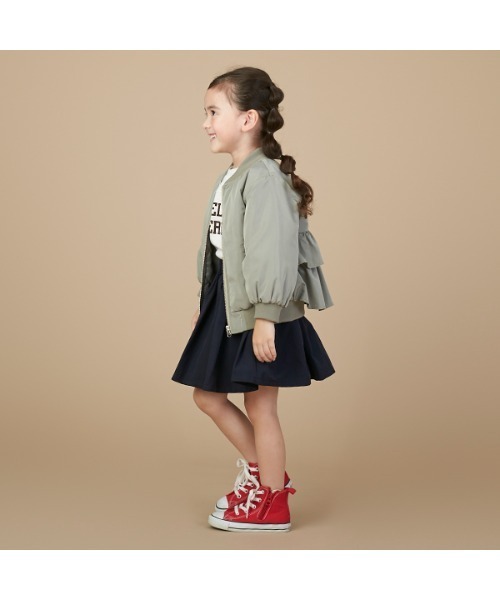 petit main（プティマイン）の「グログランスカート（スカート・キッズ・ベージュ/レッド/ネイビー・90cm/100cm/110cm/120cm/130cm/80ｃｍ）」の18枚目の写真