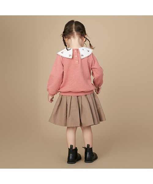 petit main（プティマイン）の「グログランスカート（スカート・キッズ・ベージュ/レッド/ネイビー・90cm/100cm/110cm/120cm/130cm/80ｃｍ）」の20枚目の写真