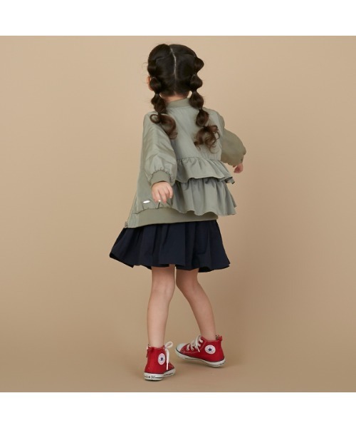 petit main（プティマイン）の「グログランスカート（スカート・キッズ・ベージュ/レッド/ネイビー・90cm/100cm/110cm/120cm/130cm/80ｃｍ）」の17枚目の写真