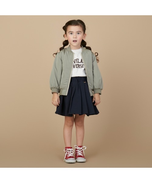 petit main（プティマイン）の「グログランスカート（スカート・キッズ・ベージュ/レッド/ネイビー・90cm/100cm/110cm/120cm/130cm/80ｃｍ）」の19枚目の写真