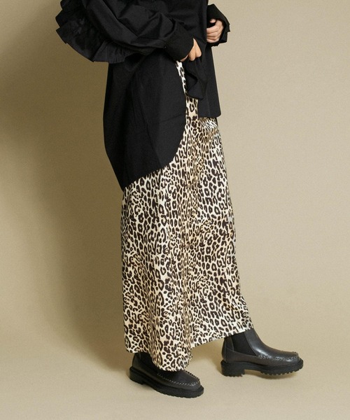 KBF（ケイビーエフ）の「Aラインロングスカート（スカート・レディース・ブラウン/グリーン/ベージュ系その他・ONE）」の3枚目の写真