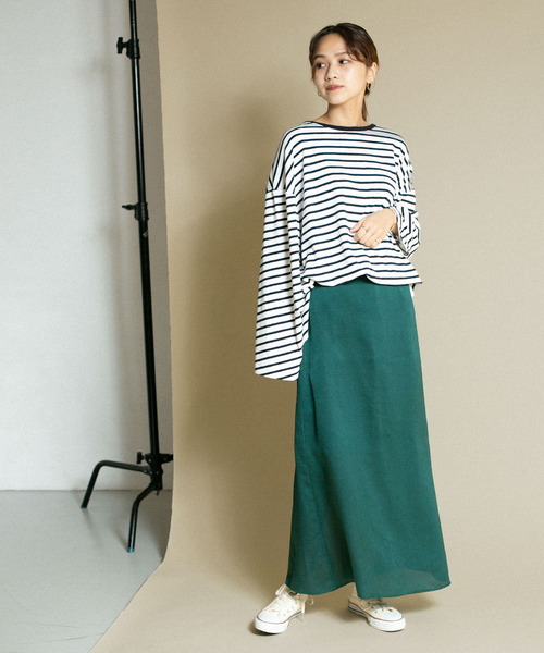 KBF（ケイビーエフ）の「Aラインロングスカート（スカート・レディース・ブラウン/グリーン/ベージュ系その他・ONE）」の16枚目の写真