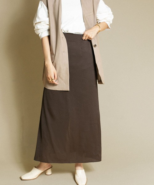 KBF（ケイビーエフ）の「Aラインロングスカート（スカート・レディース・ブラウン/グリーン/ベージュ系その他・ONE）」の20枚目の写真