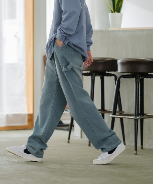 improves(インプローブス)の「バルーンシルエット イージー ペインターパンツ(デニムパンツ・メンズ・オフホワイト/ブルー系その他/ワンウォッシュ/サックスブルー・MEDIUM/LARGE)」の12枚目の写真