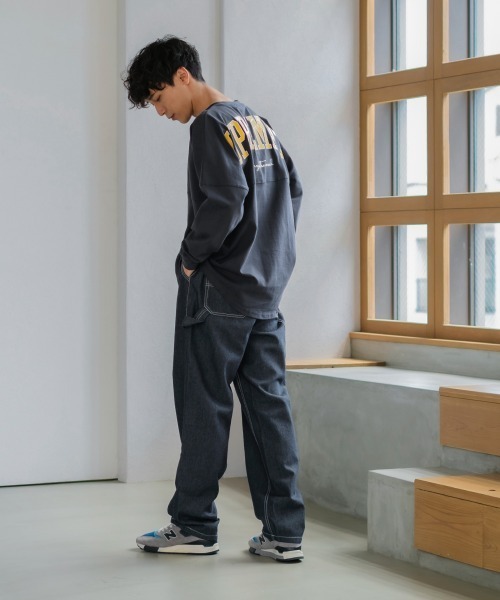 improves(インプローブス)の「バルーンシルエット イージー ペインターパンツ(デニムパンツ・メンズ・オフホワイト/ブルー系その他/ワンウォッシュ/サックスブルー・MEDIUM/LARGE)」の17枚目の写真