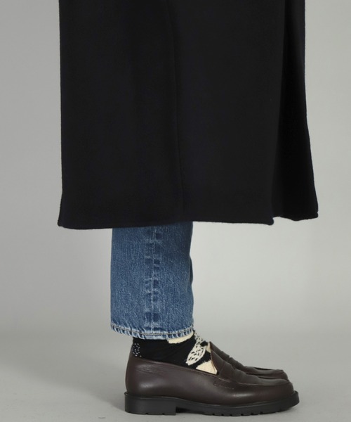 OMNIGOD（オムニゴッド）の「[OMNIGOD womens / オムニゴッド] メルトン ストアーズコート（ステンカラーコート・レディース・ブラック/ブラウン・FREE）」の15枚目の写真