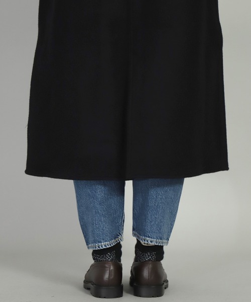 OMNIGOD（オムニゴッド）の「[OMNIGOD womens / オムニゴッド] メルトン ストアーズコート（ステンカラーコート・レディース・ブラック/ブラウン・FREE）」の16枚目の写真